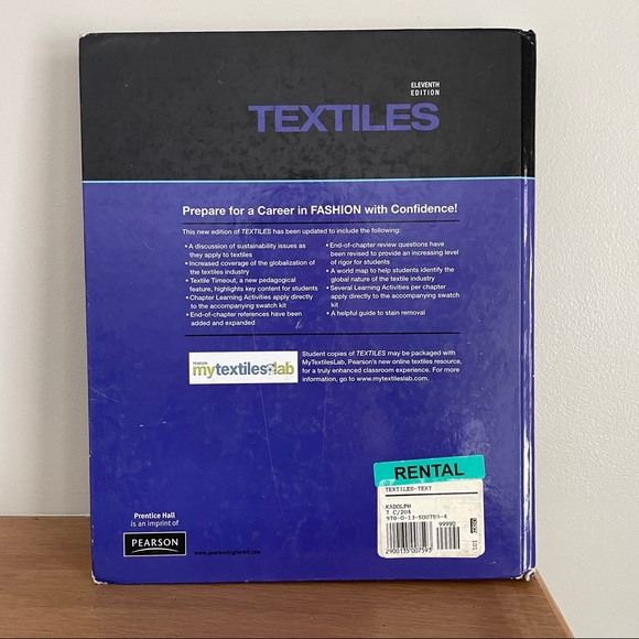 -DELETE- TEXTILES 11th edition hardcover Fashion Textbook - Picture 12 of 16